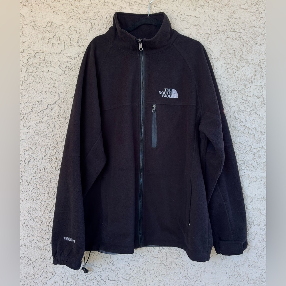 The North Face Women XL Black Fleece Summit Series Wind Stopper Full Zip Jacket